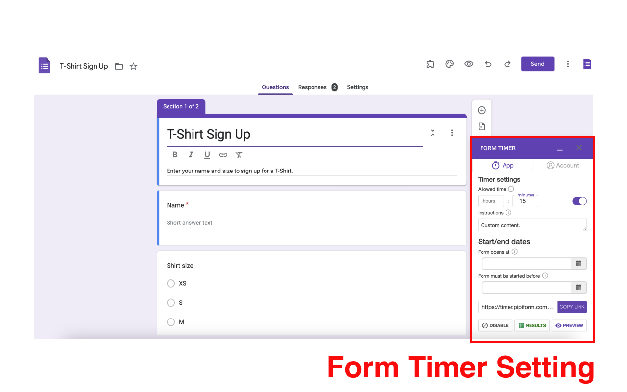 google forms