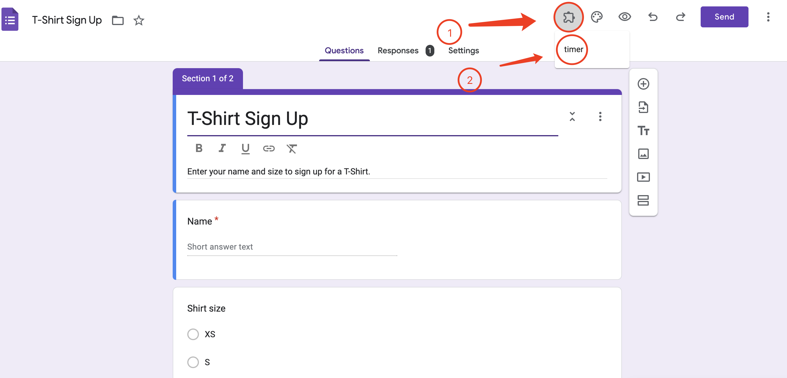 google forms