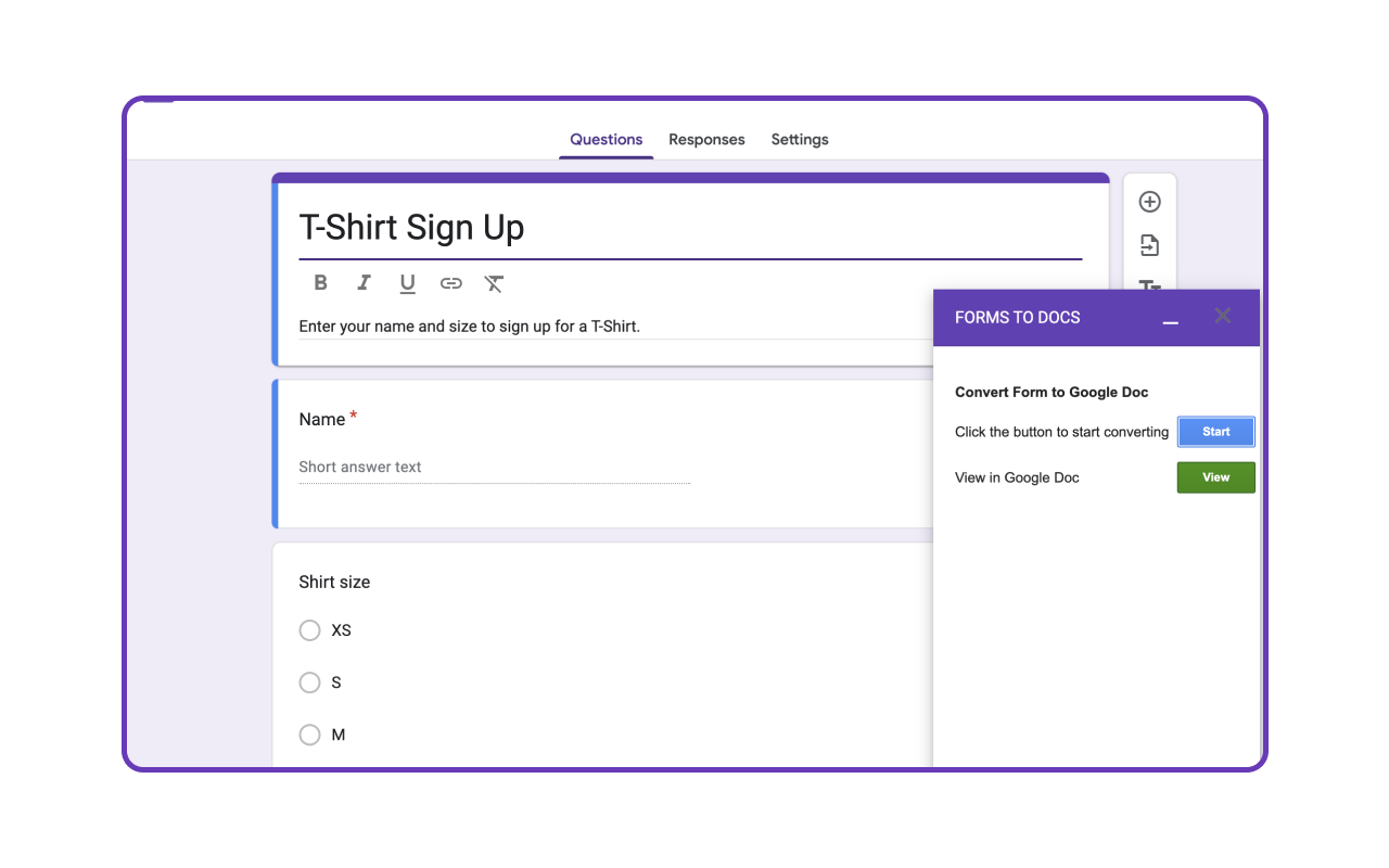 google forms